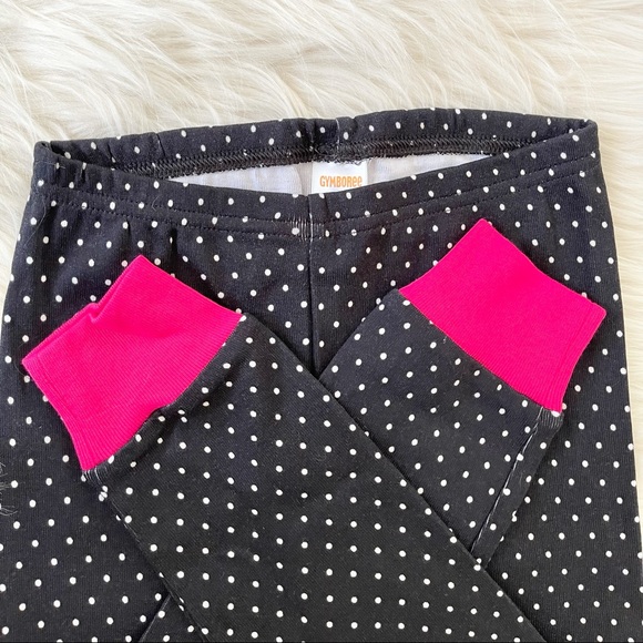 Gymboree Girls 2 Pajama Set Black/Pink Polka Dot Panda/Dog & Flowers NWT Size 4 - Picture 5 of 15